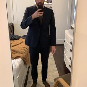 Ben Sherman tailored skinny fit navy blue suit